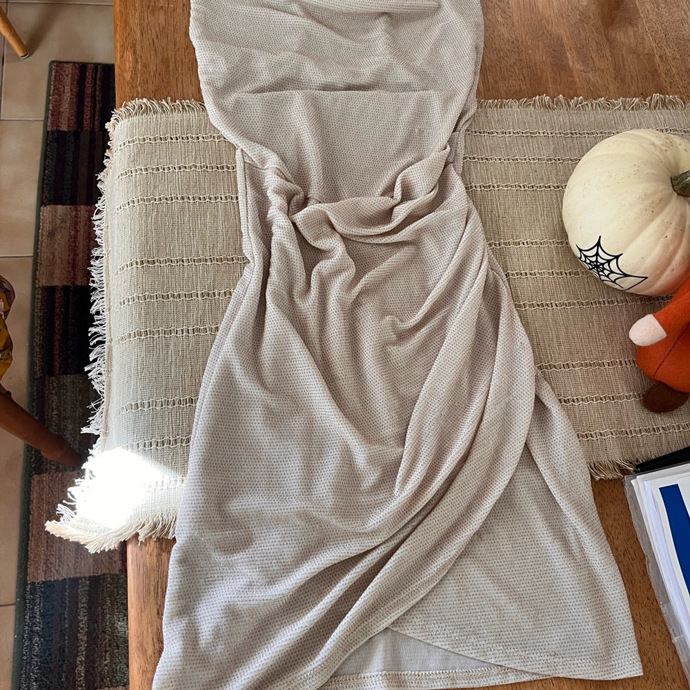 Elegant Beige Women's Dress